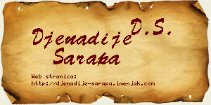 Đenadije Sarapa vizit kartica